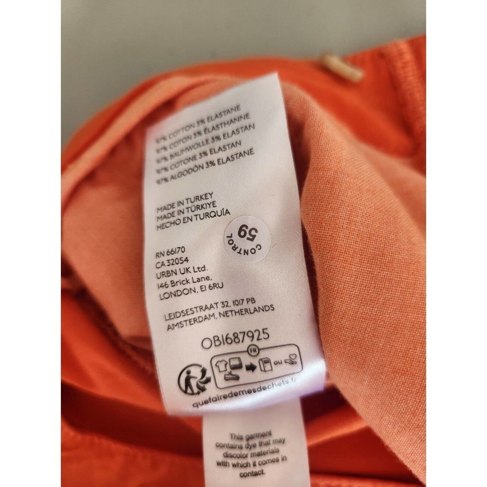 Anthropologie Wide-Leg Pants in Vibrant Orange - Picture 13 of 13